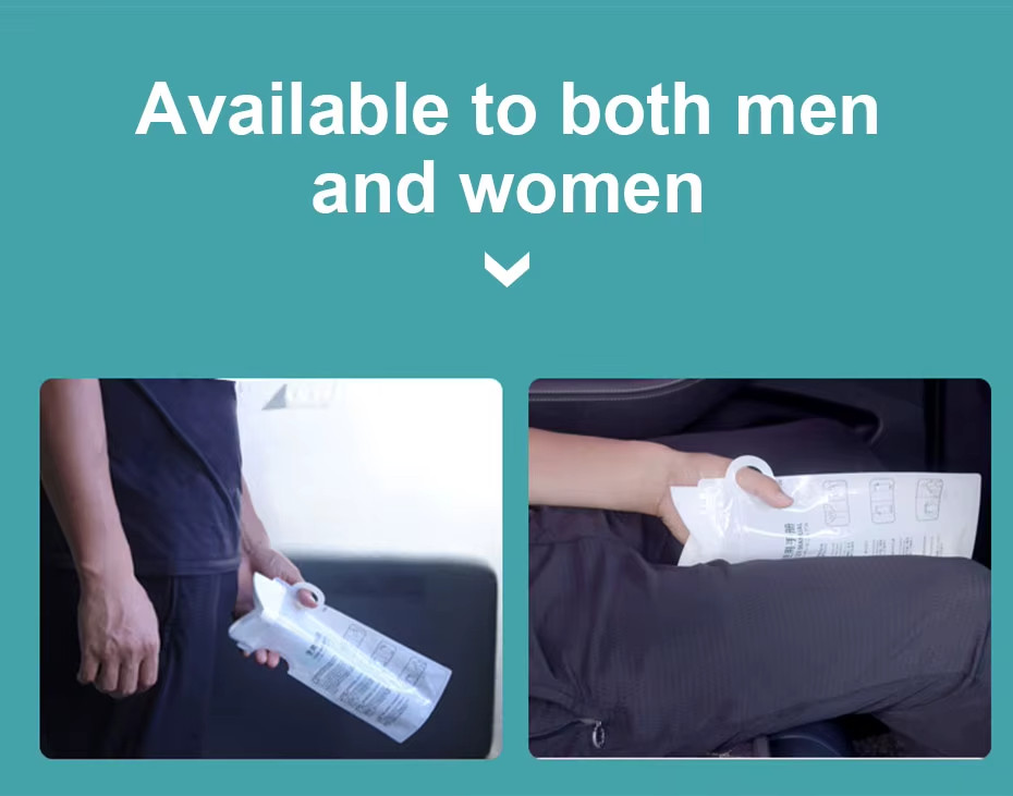 4PCS Portable Car Urinal Bags 25 fl oz Disposable Travel Emergency Toilet Bags
