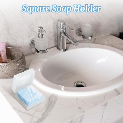 Travel Soap Case, Holder Container with Draining Pad & Lid, Fits Bars 1PCS