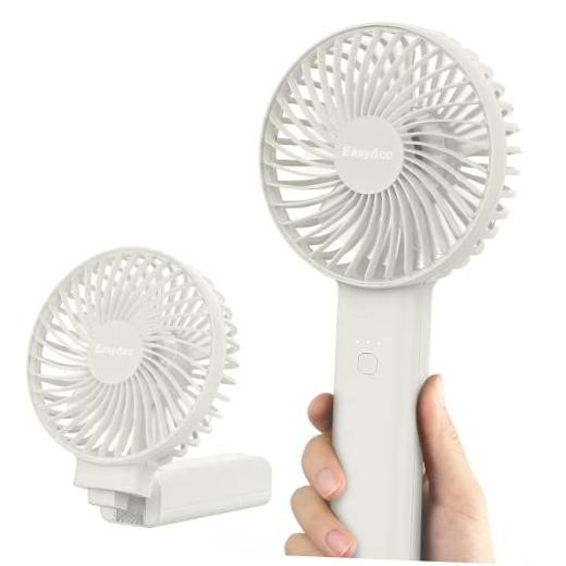 Personal Fans Portable Rechargeable, Washable Guard + Powerful + White ODM