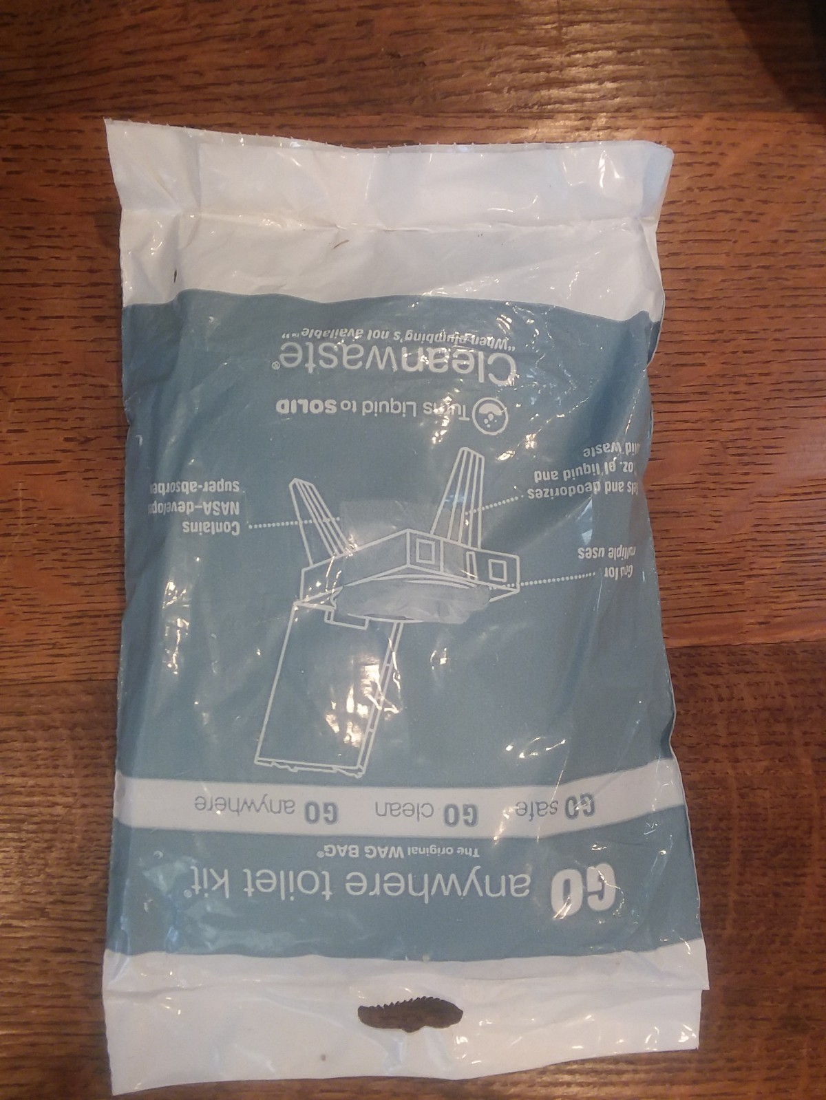 Cleanwaste Go Anywhere Toilet Kit 100 packets – Camping, Day Sailing, Hiking