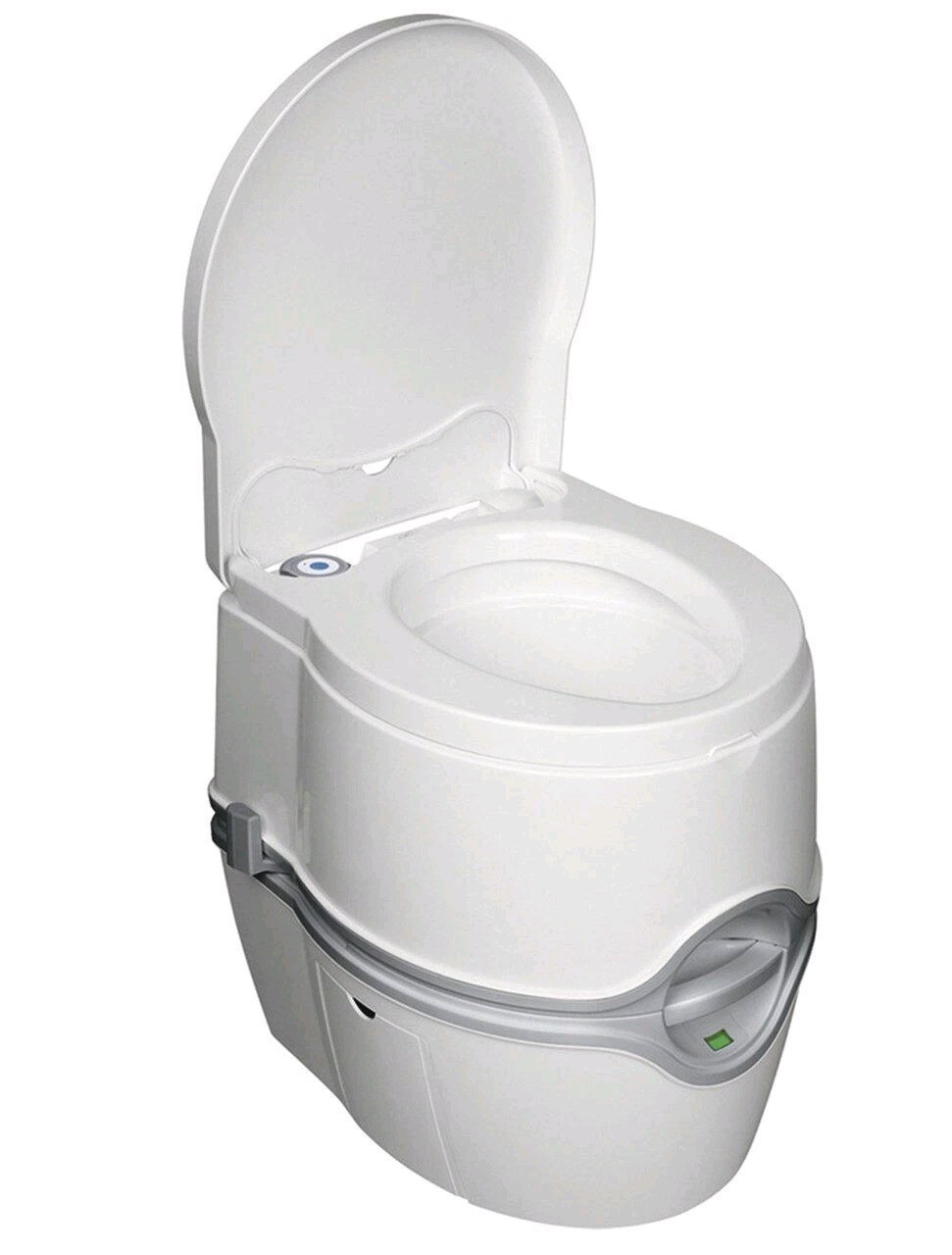 Thetford Porta Potti 565E Curve Portable Toilet w/ Hold Down Kit Included