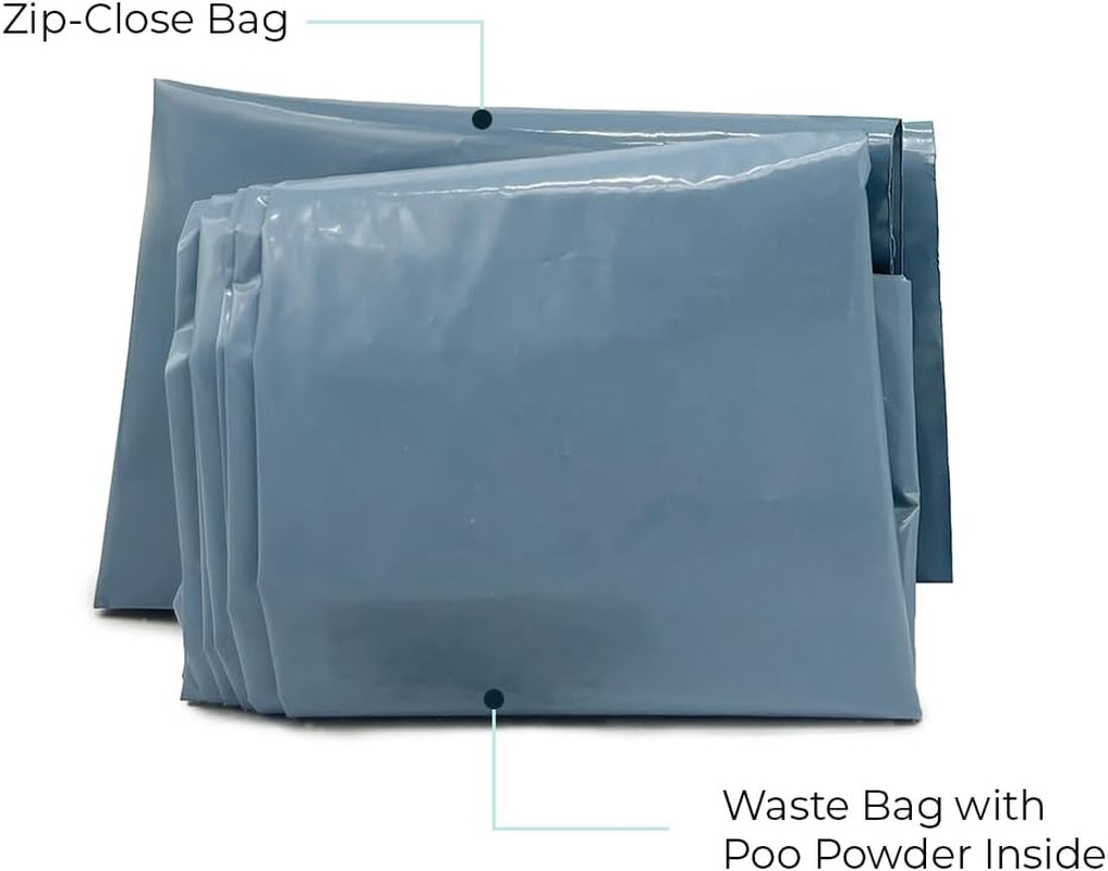 Original WAG Bag Portable Toilet (12 Pack) – Go Anywhere Kit for Camping, Boatin