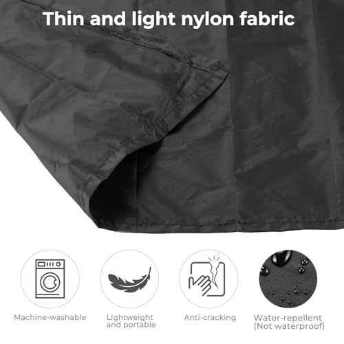 Pocket Picnic Blanket for 1 Person, 43.3×27.56″ (1.27oz) F Black (Green Pack)