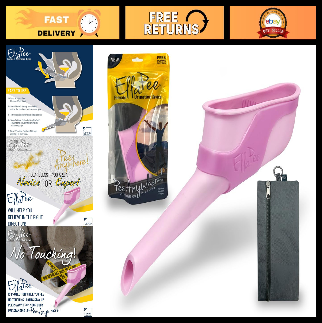 Female Urination Device – Portable Travel Pee Funnel for Women, Discreet & Easy