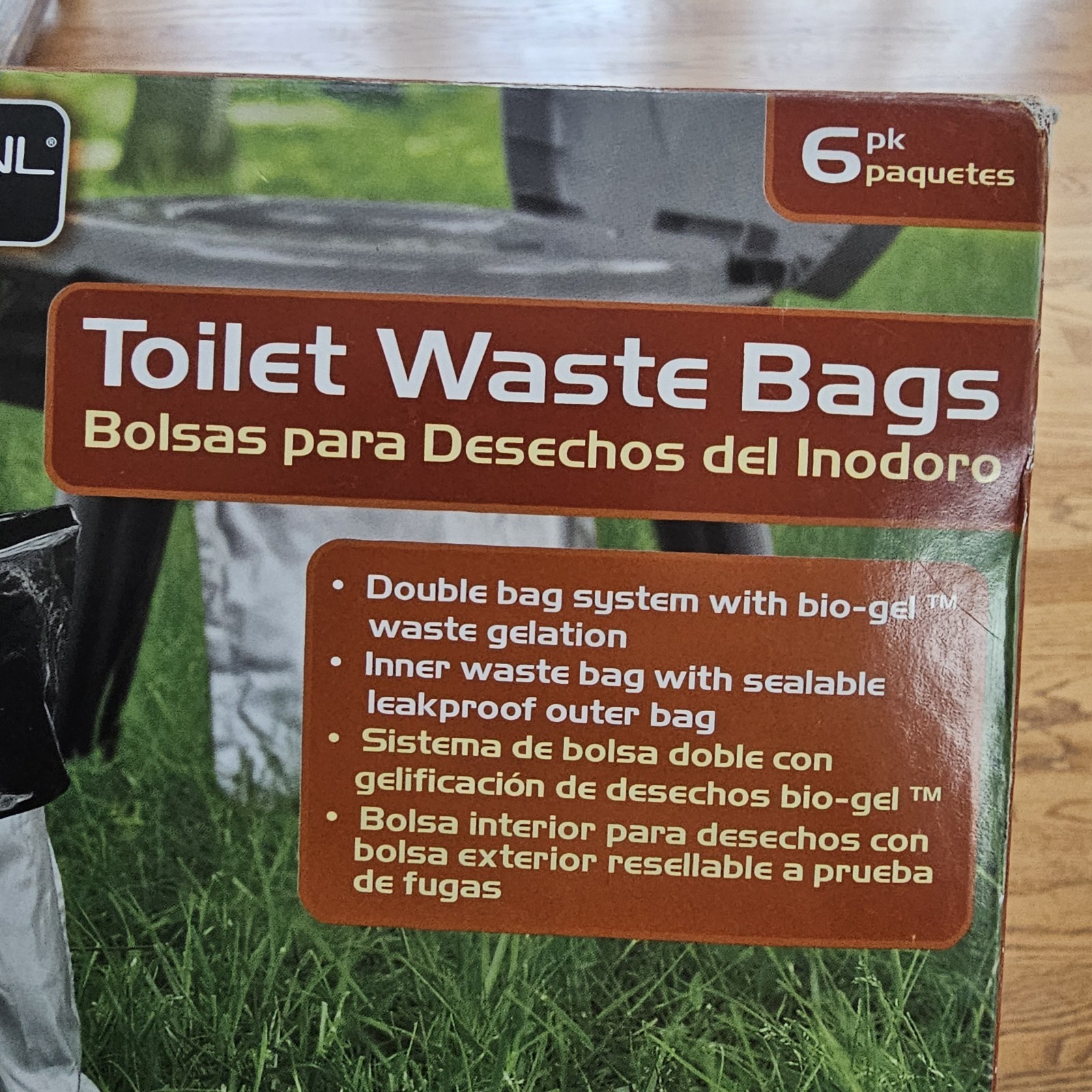 Portable Hiking Camping Toilet Waste Bags Bio-Gel Puncture Resistant TWO BOXES