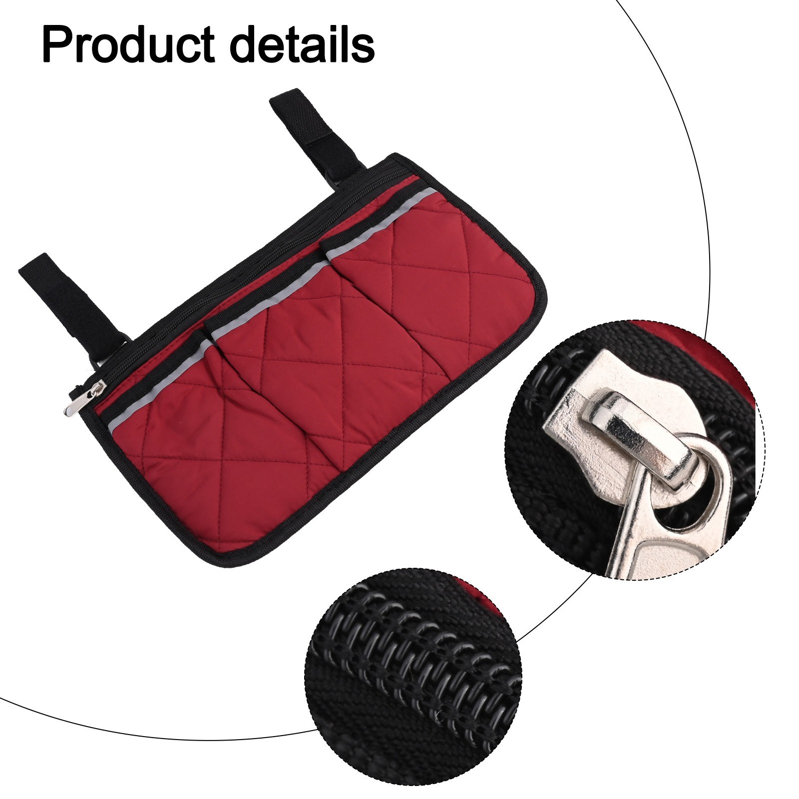 Secure Chair Side Bag with Reflective Strip for Convenient for ACCESS to Items