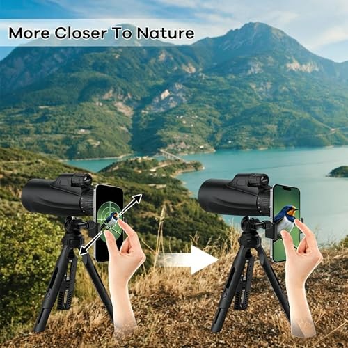 Monocular-Telescope 80×100 High Powered Monoculars High Definition for black