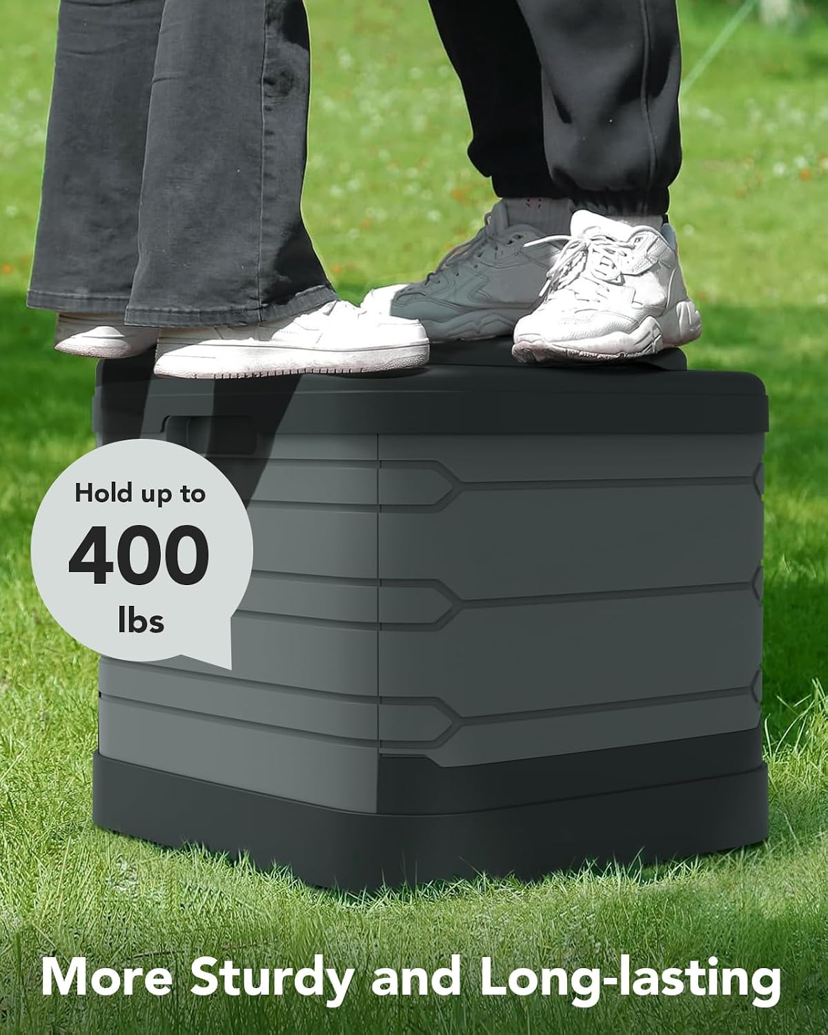 XXL Portable Toilet for Adults, Upgraded Camping Toilets Collapsible Toilet Extr