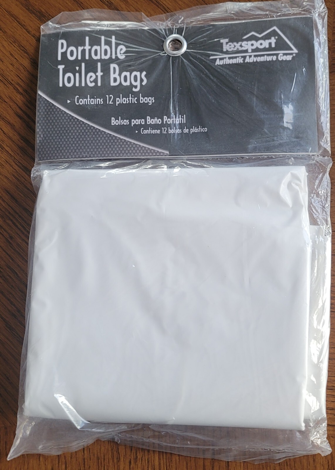 Texsport Portable Toilet Bags, 12 Pack 15120, Plastic Sanitary Camping Outdoors
