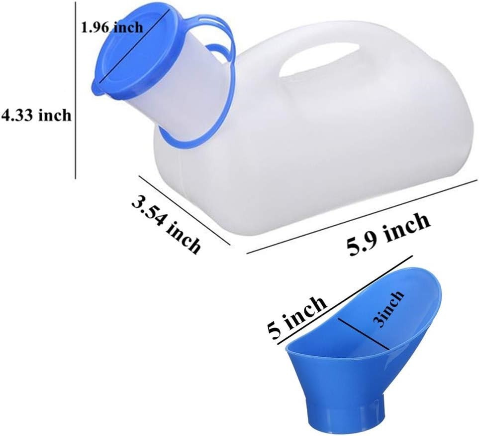 Portable Unisex Potty Urinal – 32oz Spillproof Travel Pee Bottle for Car