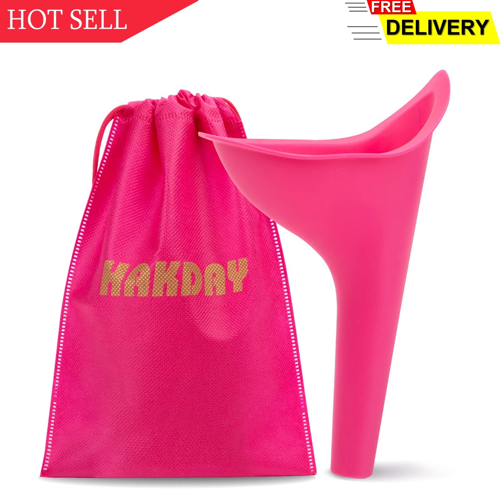 Urinal for Women, 4PCS Female Urinal Pee Funnel Portable Urination Device for ..