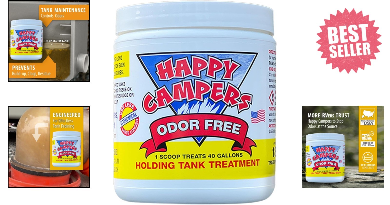 Effective RV Toilet Treatment – Prevent Buildup, Ensure Smooth Waste Flow 18 Oz