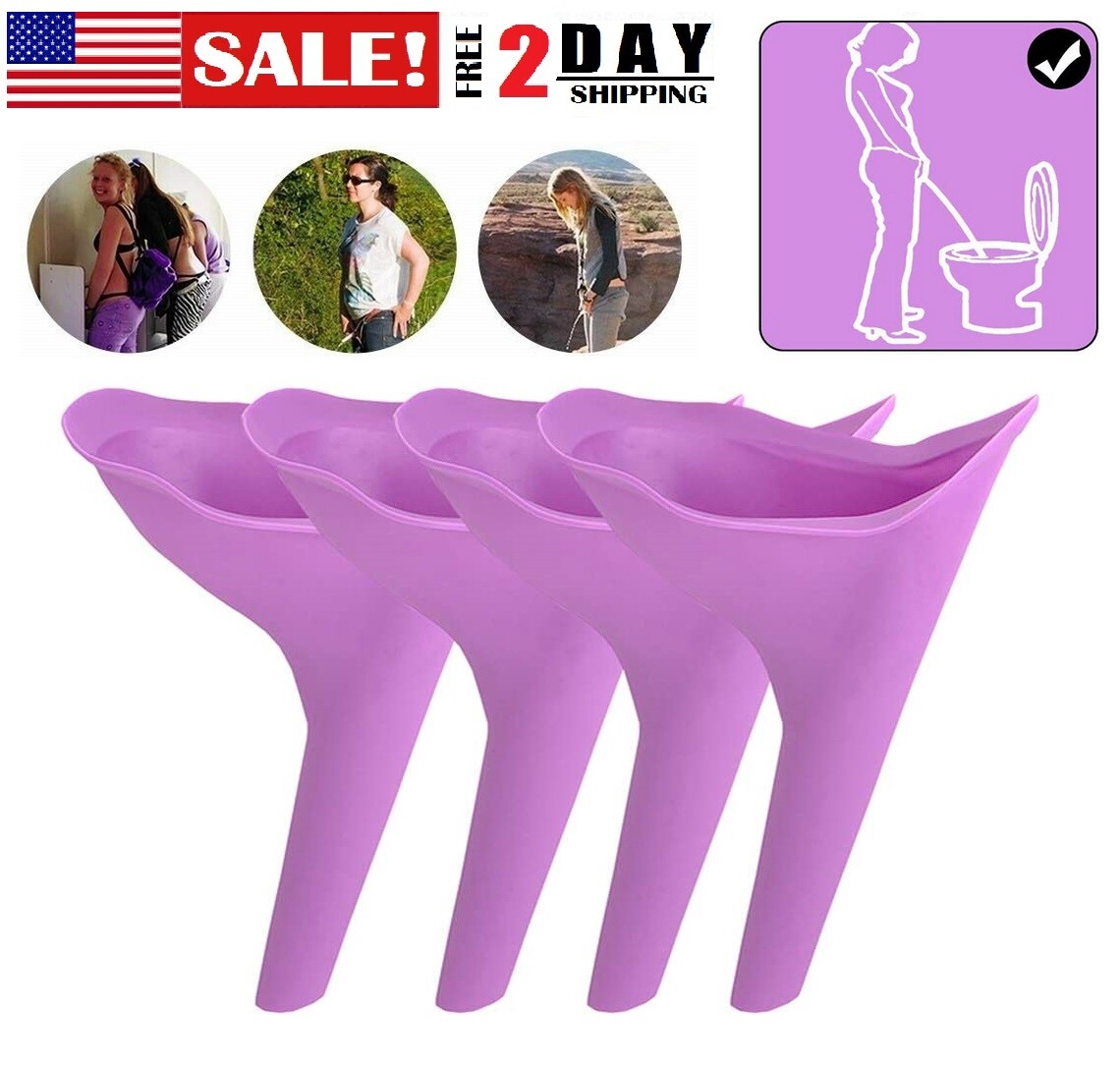 Portable Female Woman Ladies She Urinal Urine Wee Funnel Camping Travel Loo USA