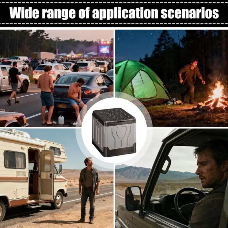 Portable Folding Camping Toilet With Lid Ideal For Camping And Vanlife