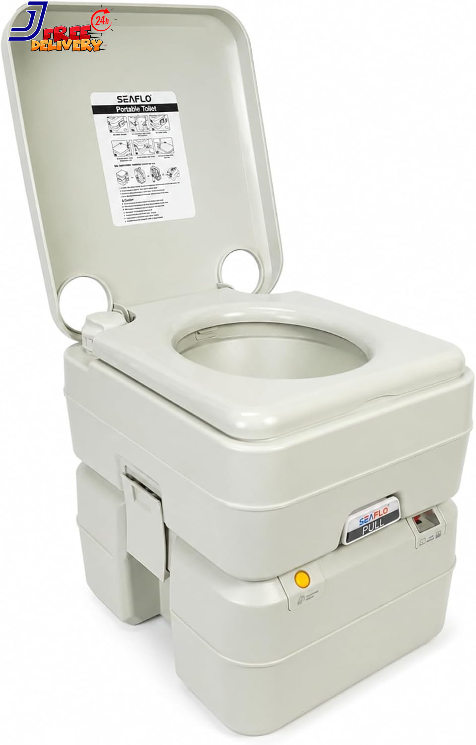 5.3 Gallon Portable Toilet for RV, Boat & Camping Multifunctional Convenience