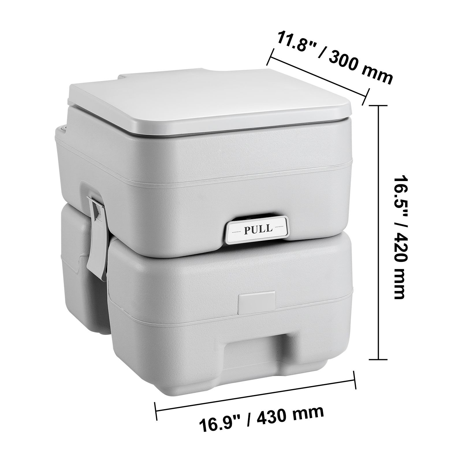 Portable Toilet for Camping, Porta Potty withCarry Bag, 5.3Gal Waste Tank