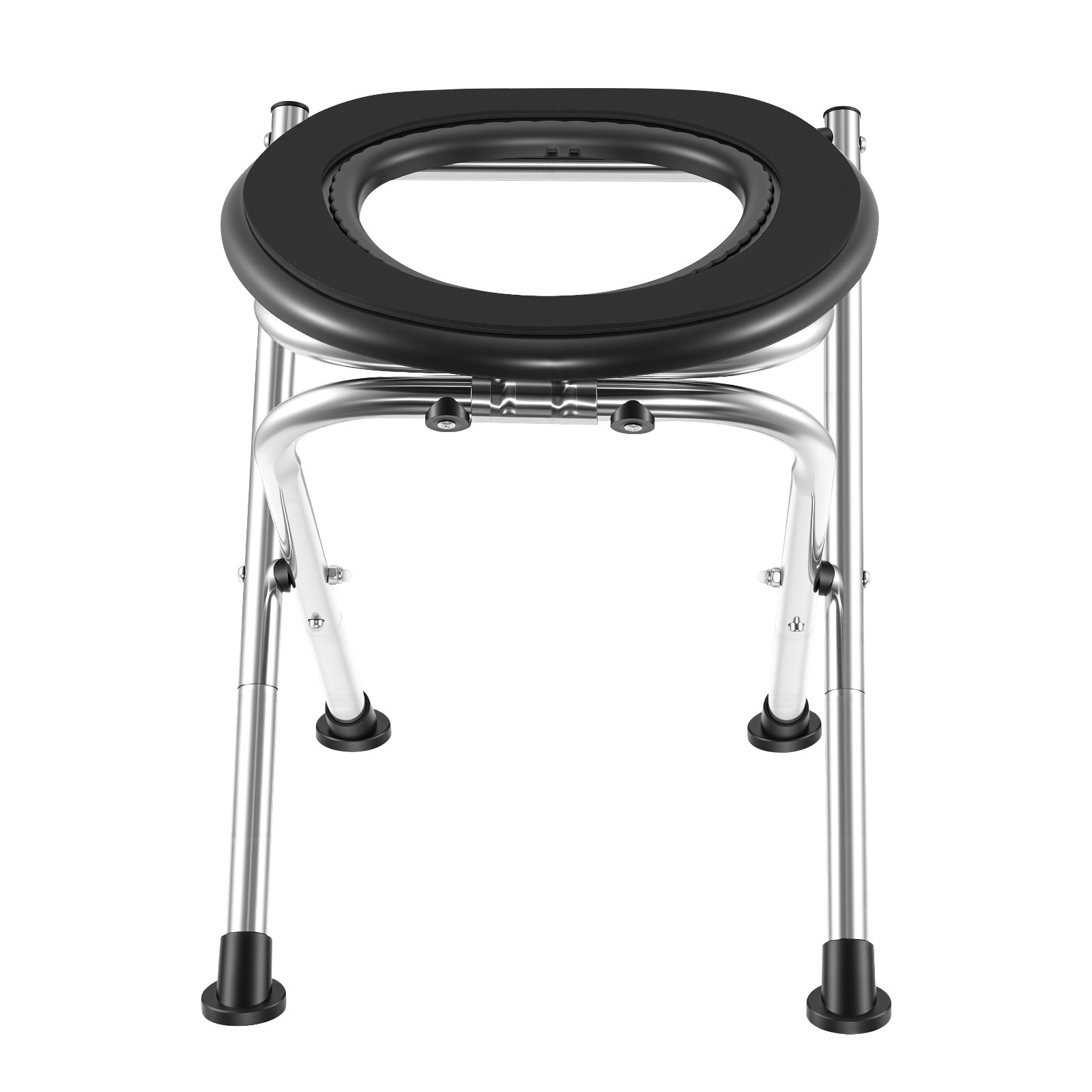 Uimoso Portable Folding Toilet Chair 350 lbs Capacity for Camping and Travel