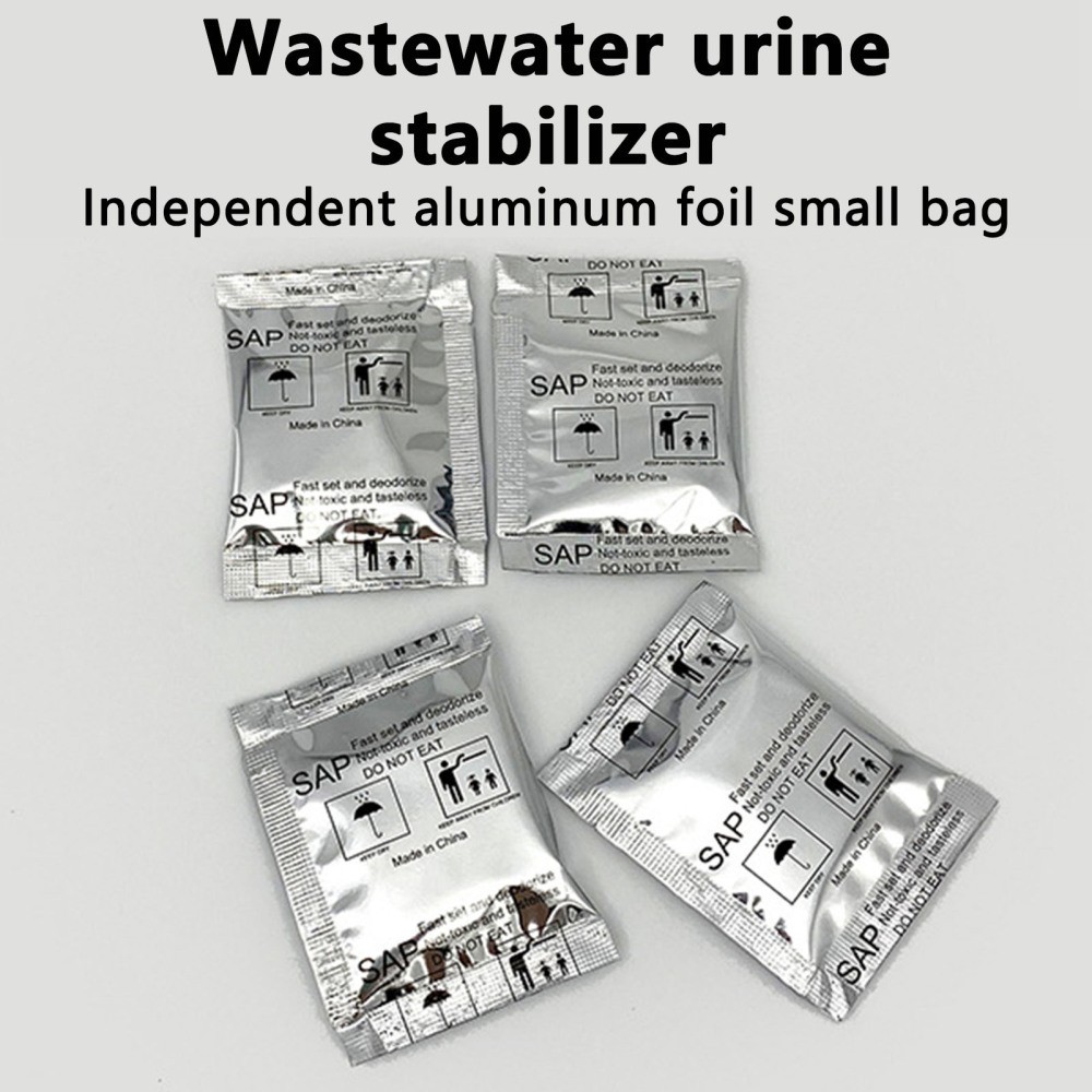 10~50x Portable Toilet Powder Rapid Poo Gel Poo Urine Powder for Camping Hiking