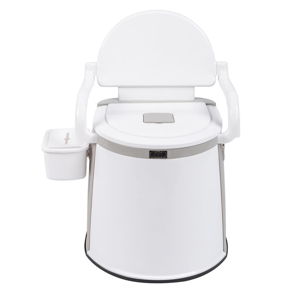20L Camping Portable Toilet Travel Outdoor/Indoor Commode Potty +Tissue Box