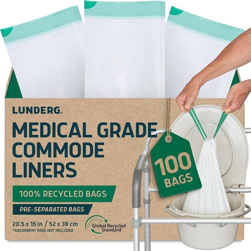 Disposable Portable Toilet Liners Eco-Friendly Leak Proof Clean Up Bags New