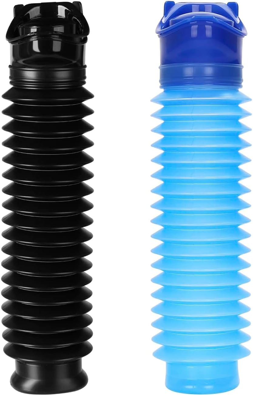Urinario Portatil de Emergencia Botella de Orina Reutilizable para Viaje 2 Pack