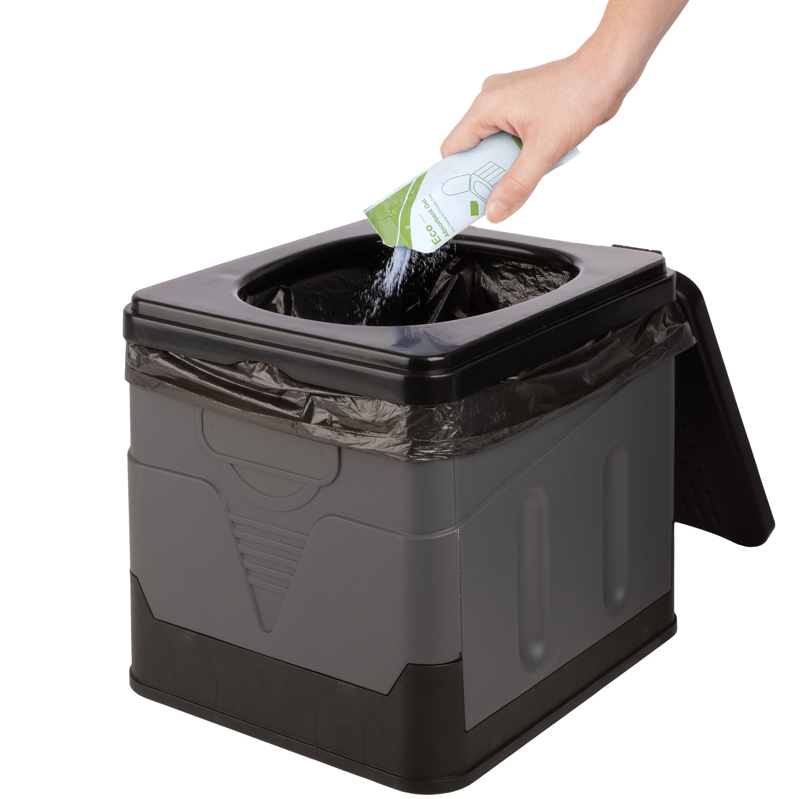 Portable Toilet for Adults 330lb Capacity Camping Toilet for Adults with Lid