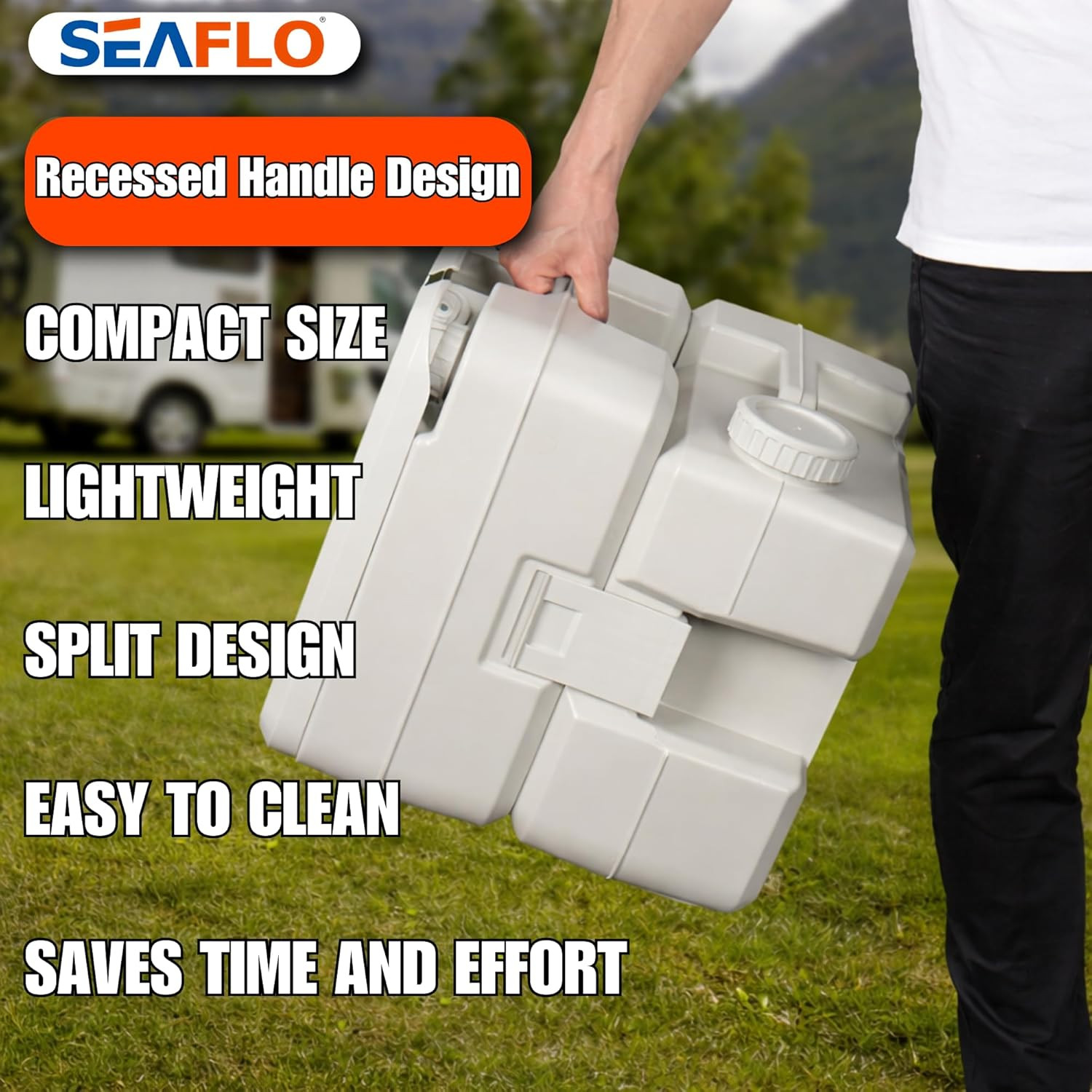 5.3 Gallon Portable Toilet for RV, Boat & Camping – Multifunctional Convenience