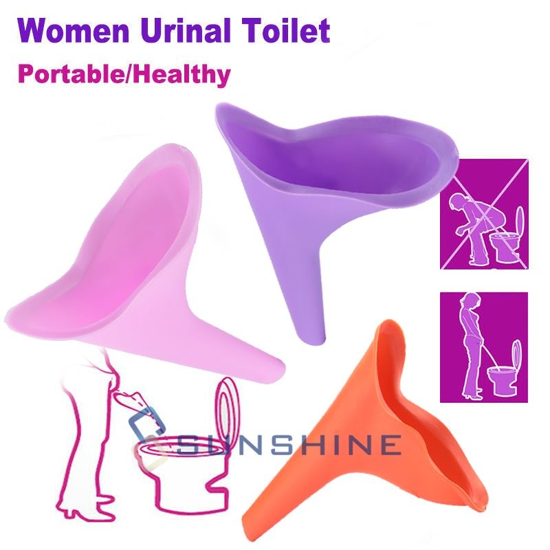 3PCS Reusable Portable Urinal Women Female Travel Camping Standing Pee Device