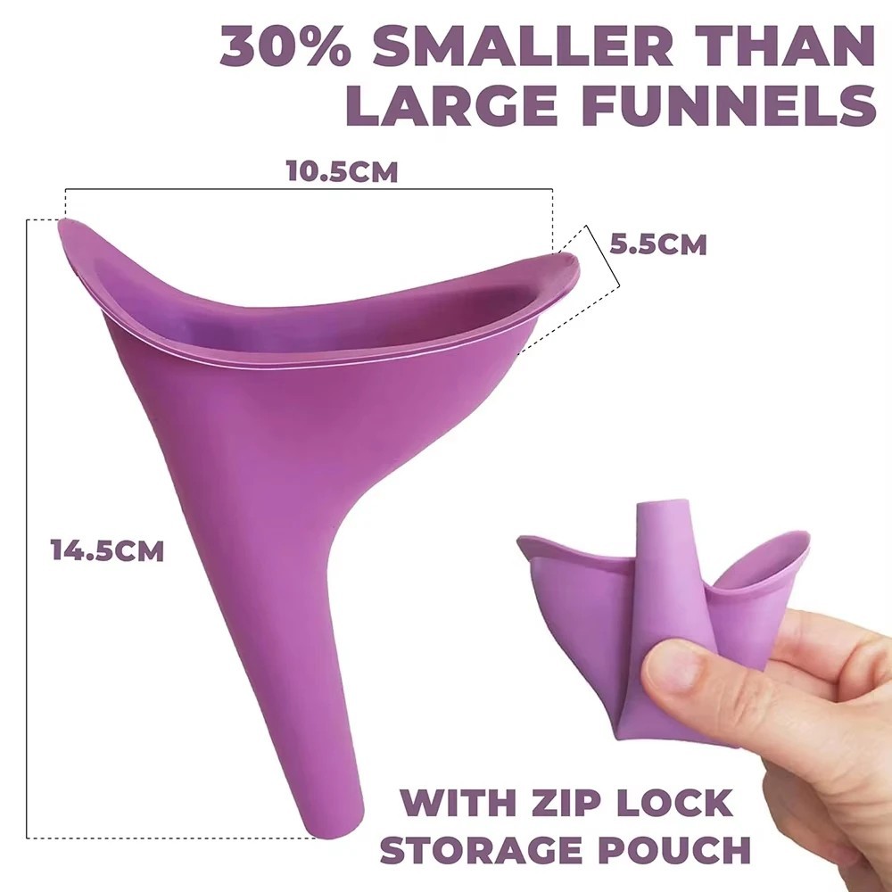 Travel Female Urinal Funnel for Women Emergency Urinal with Box for Outdoor