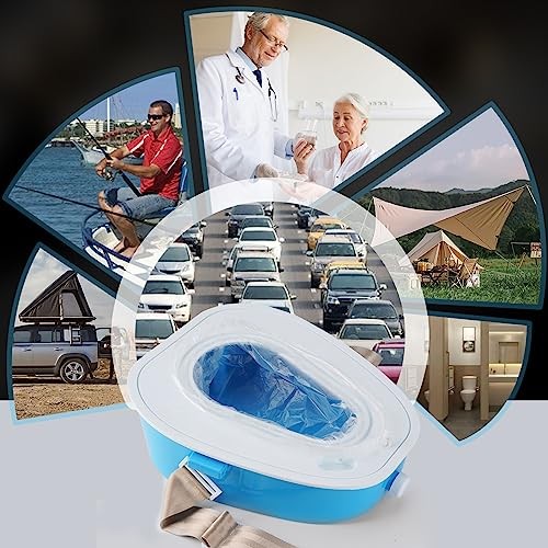 Portable Car Toilet-mobile emergency Toilet Urinal,portable potty for Blue