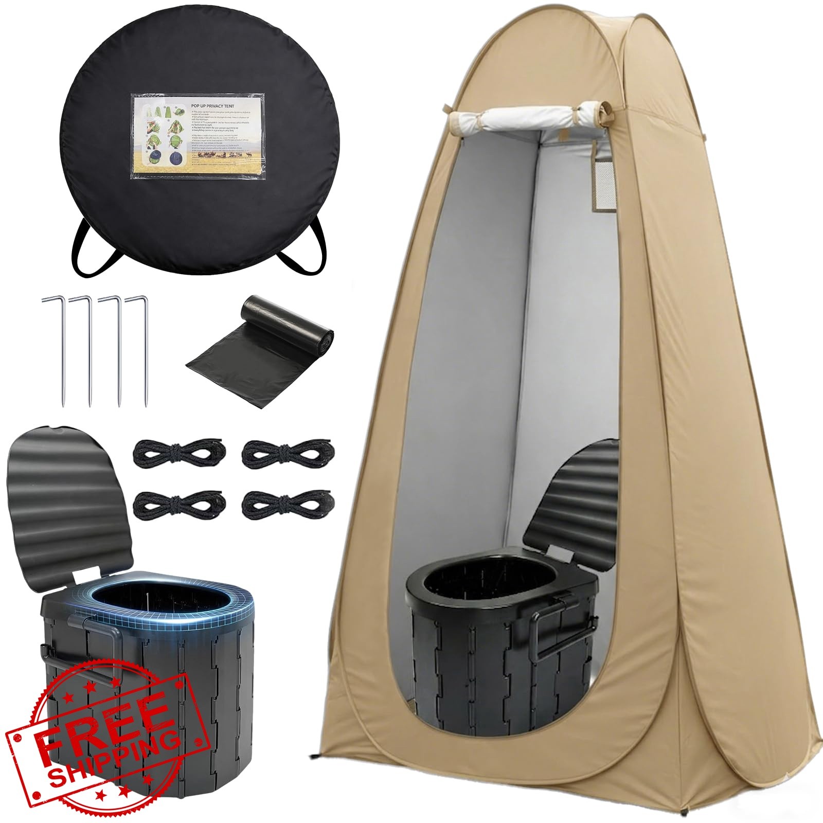 campmemory Coffee Toilet Tent