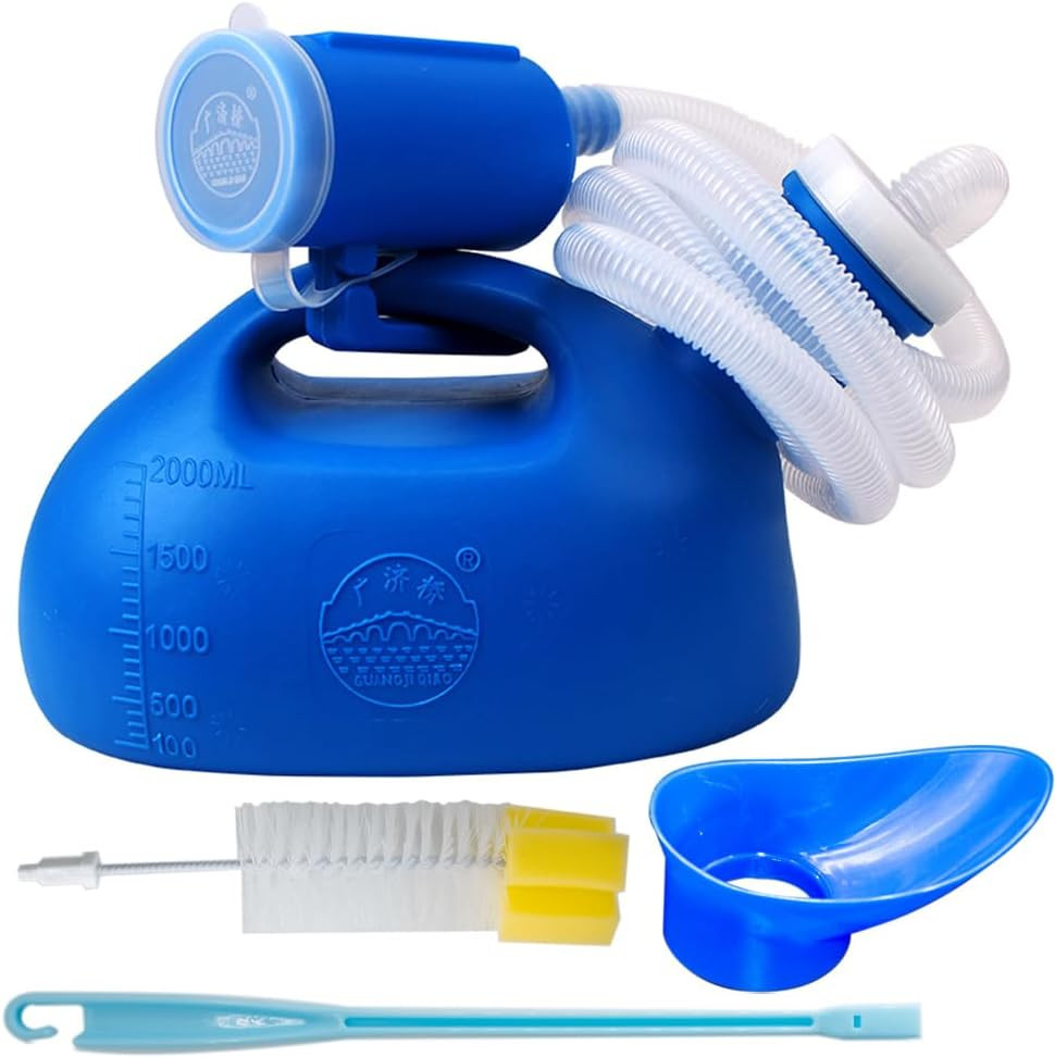 2000ML Men Women Portable Potty 47″ Pee Bottle Tube Hospital Urinal Collector