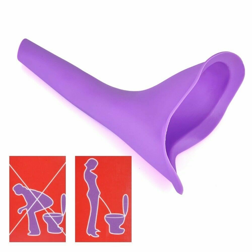 Reusable Silicone Portable Urinal Women Female Travel Camping * Pink or Purple