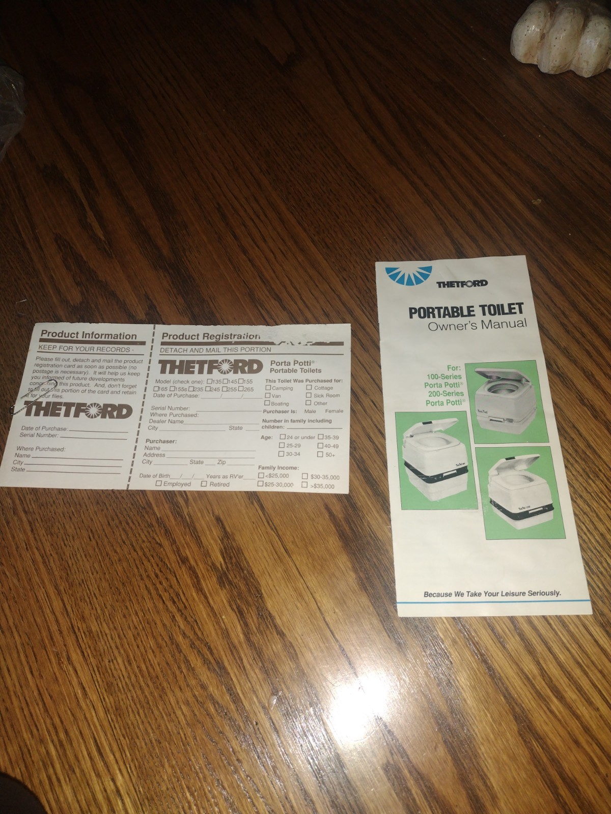 PORTA POTTI 135 THETFORD NEW FRESH WATER PORTABLE TOILET NEW