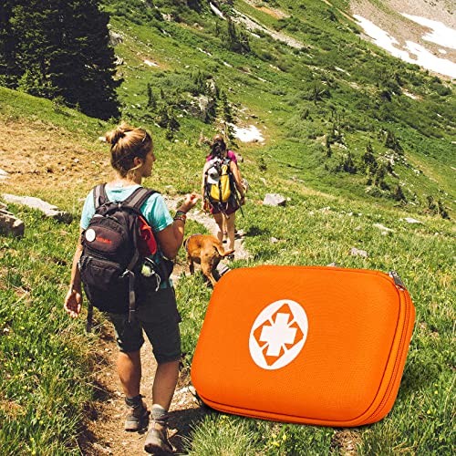 Small-Waterproof Car First-Aid Kit Emergency-Kit – Orange Orange-277Pcs