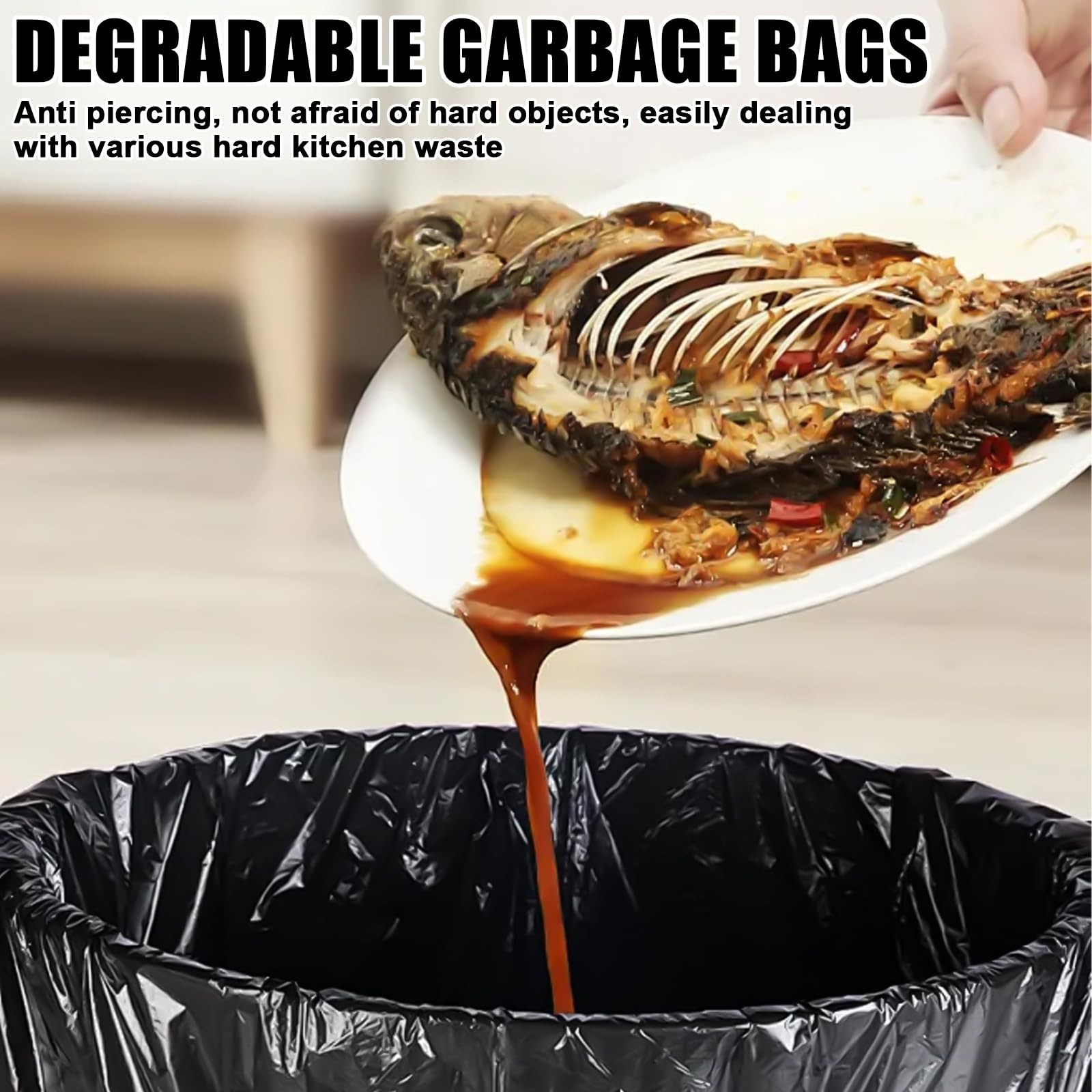 100 Piece Toiletry Bag Black Set, Toilet Bag Biodegradable 1…