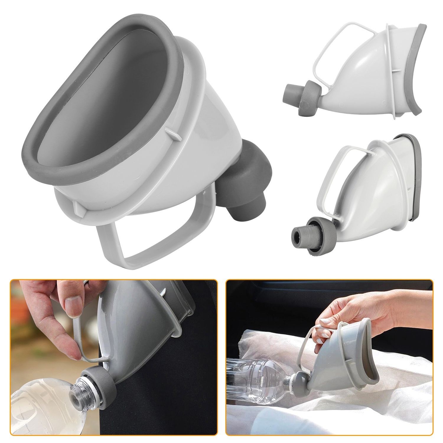 Portable Unisex Emergency Urinal Funnel for Travel and Camping