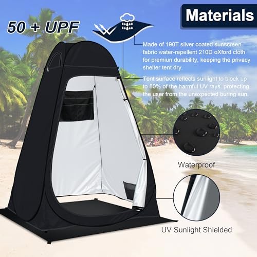 Pop Up Privacy Shower Tent Camping Portable Toilet Tent Outdoor Changing Porta