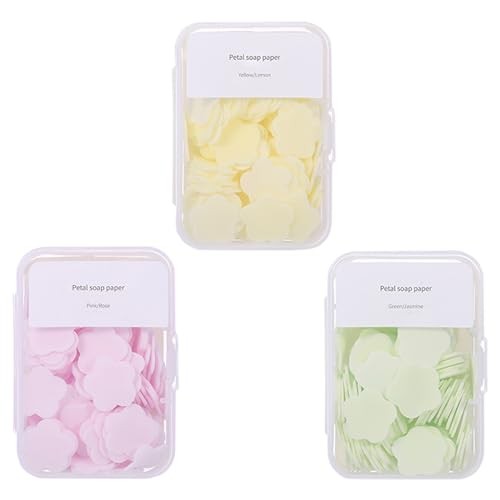 300pcs Portable Hand Washing Soap Sheets, Scented Mini Soap Sheets, Mix