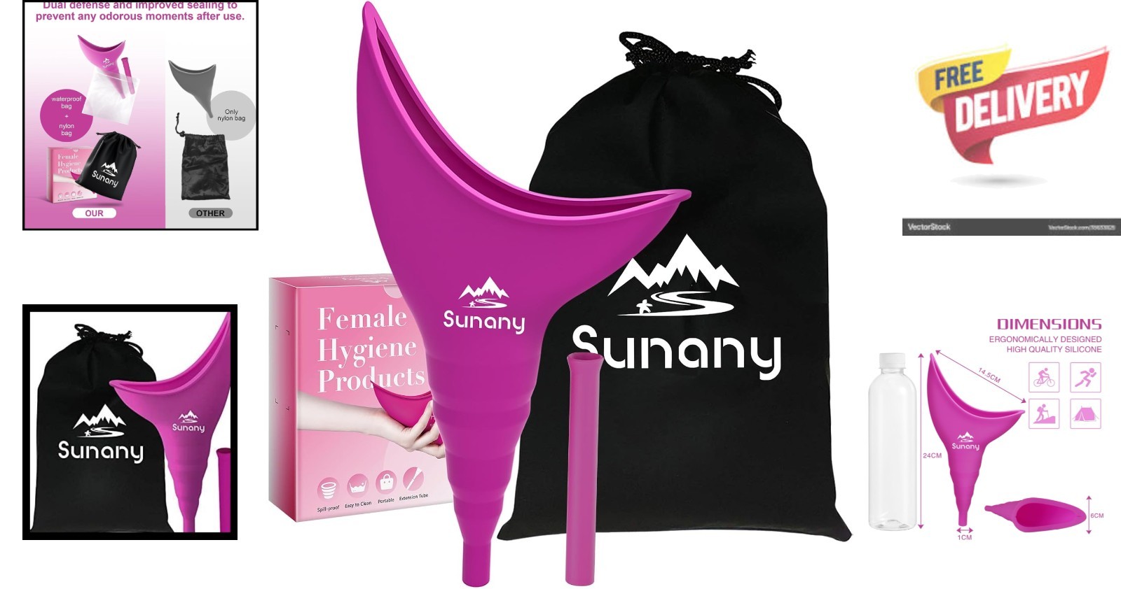 Hygienic Portable Female Urination Device – Perfect for Travel and Adventure