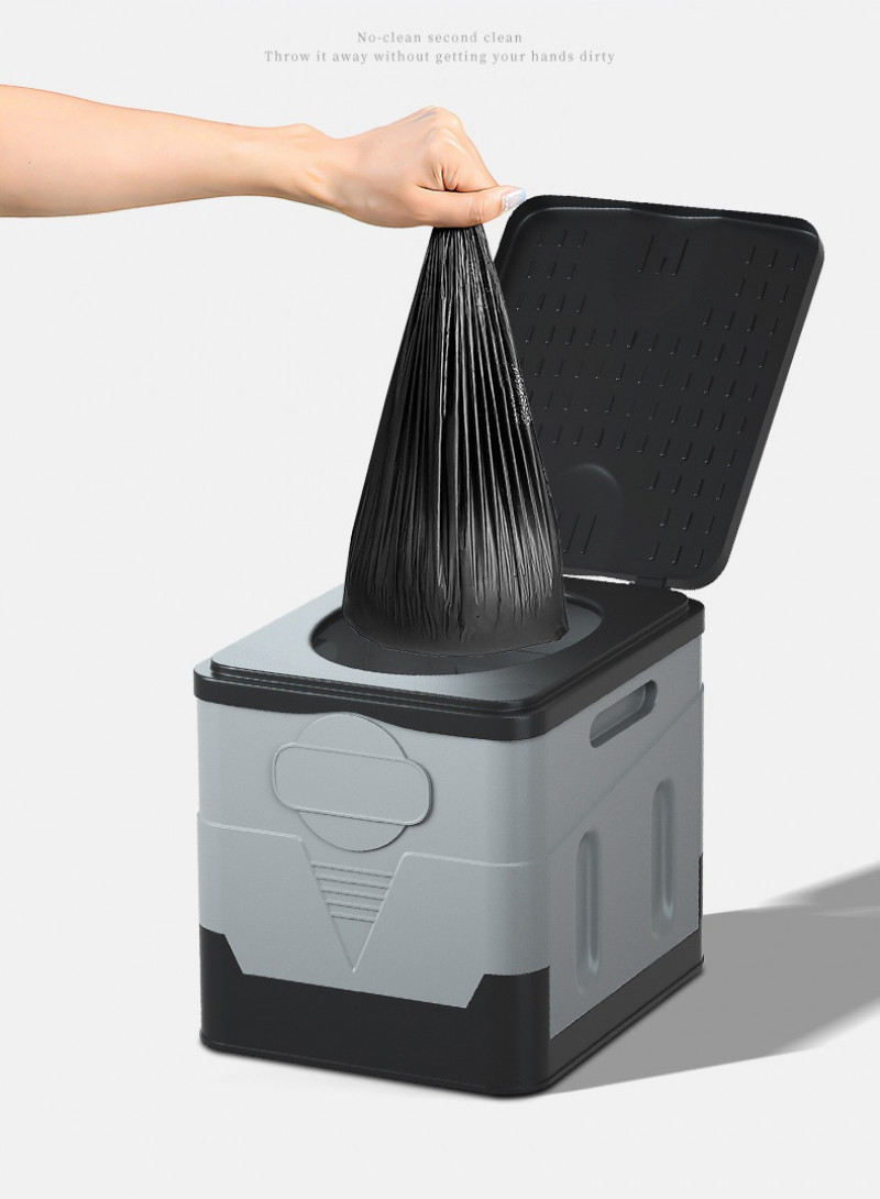 20ML Portable Folding Toilet Outdoor Travel Camping Potty Car Toilet Anti-Odor