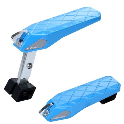 Folding Car Door Step Vehicle Pedal Ladder for Roof Access, Universal Blue