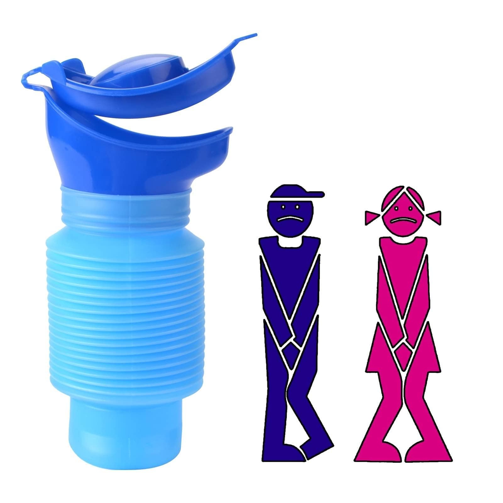 Urine Bottle Mini Urinal 750ML Shrinkable Urinal Mobile Toilet, Shrink B…