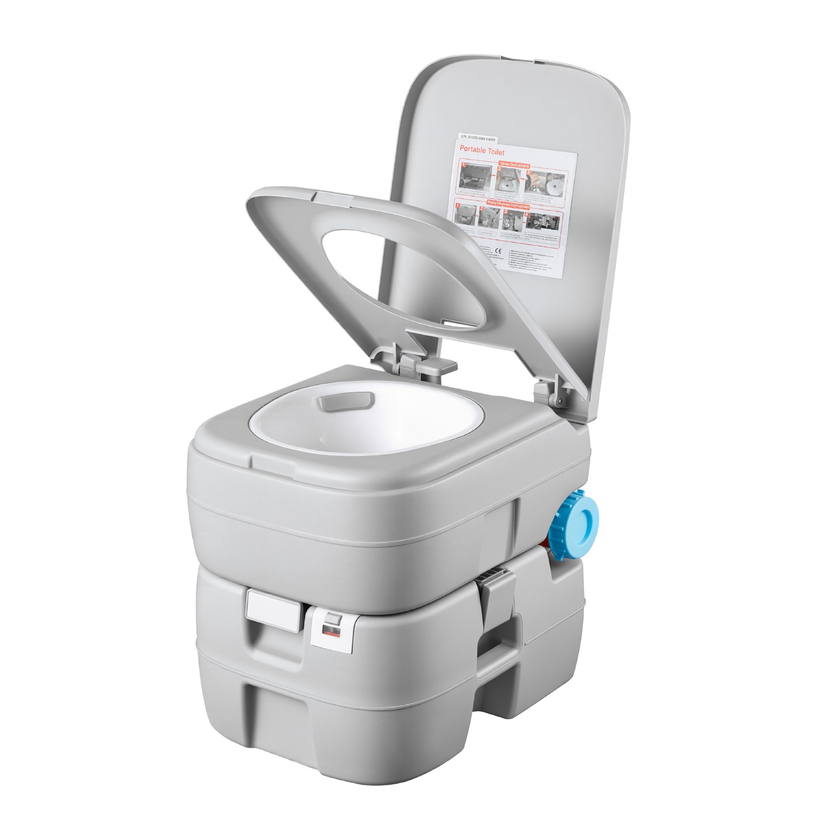 Uimoso Portable Outdoor Toilet with 7.9 Gallon Flush for Camping and Hiking