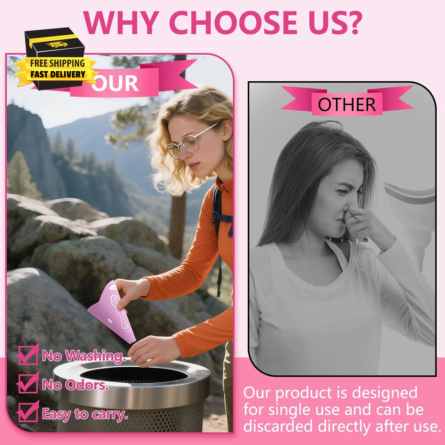 Disposable Female Urination Device, 10PCS Portable Pee Funnel for Women, Portabl