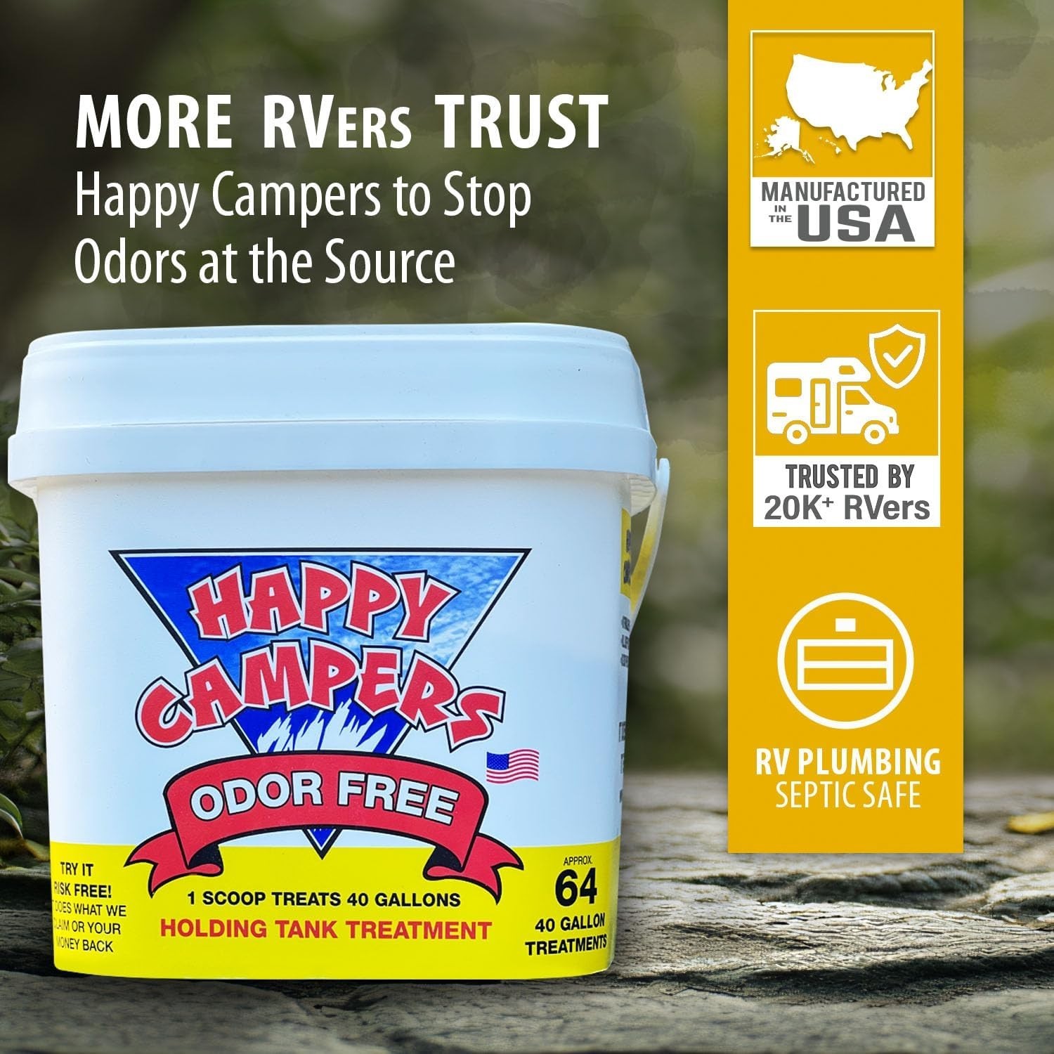 RV Toilet Treatment & Holding Tank Treatment – Controls Odors, Helps Prevent …