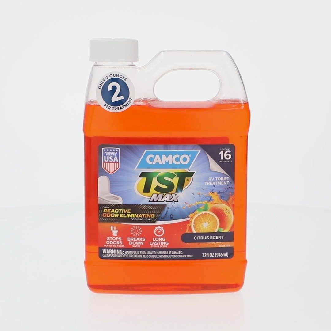 (2 pack) Camco TST MAX RV Toilet Treatment, Ultra-Concentrated Formula, 32oz