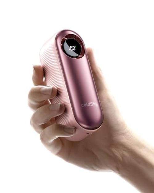 Portable Handheld Turbo Fan, 4000mAh Rechargeable Personal Mini Fan, 1 Pink