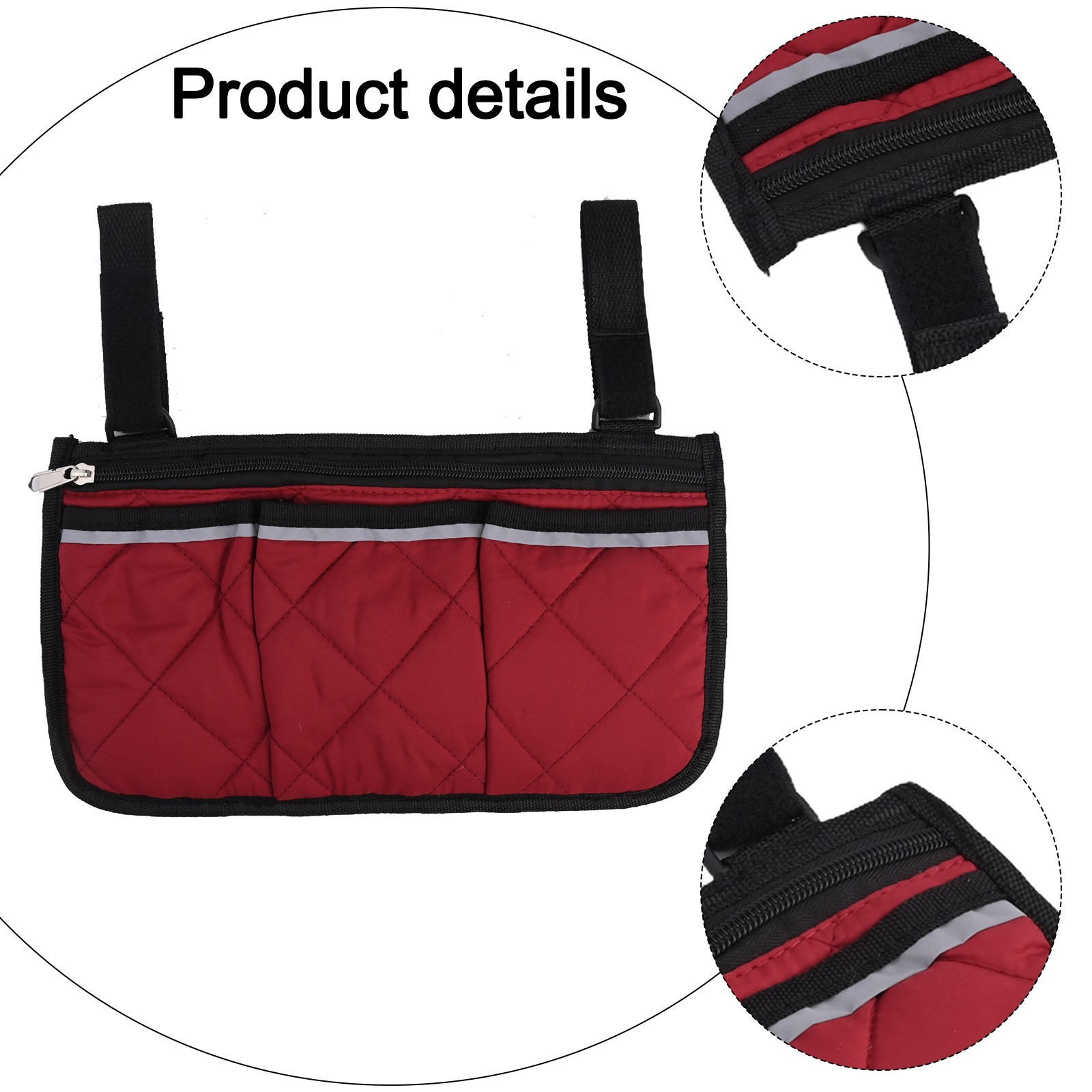 Armrest Storage Bag for Camping Chair Keep Your Accessories within Reach