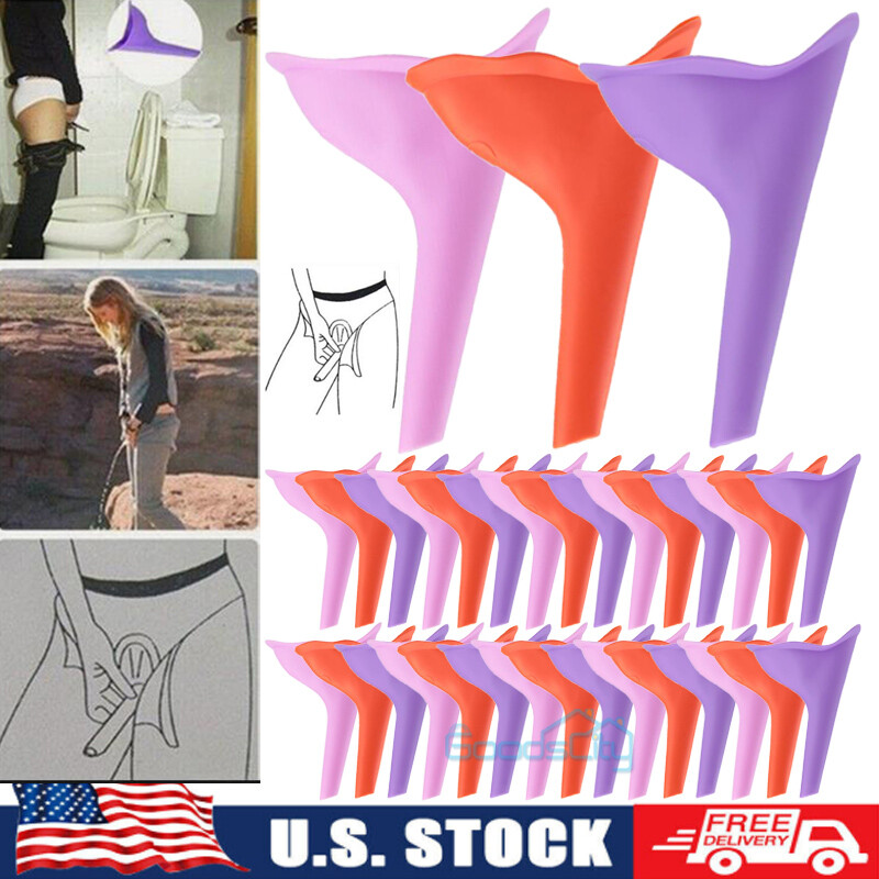 30X Women Portable Female Urinal Funnel Camping Travel Toilet Standing to Pee